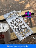 Northern Brewing Metal Sign CNC File | Bar Decor DXF SVG (Digital Download)