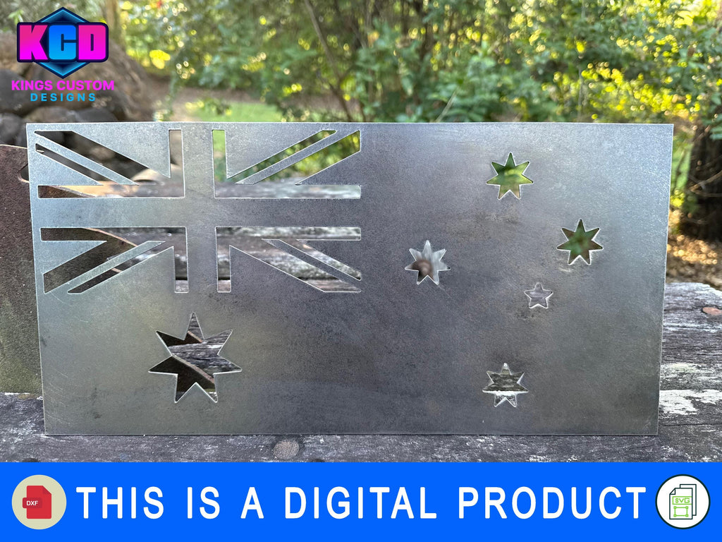 Australian Flag CNC File – Shed Art, Workshop Wall Decor (Digital Download)